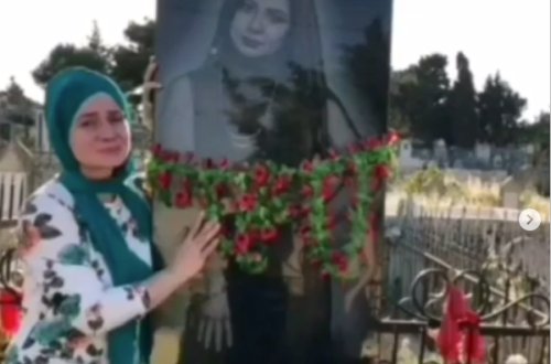 Faciəvi şəkildə həyatını itirən azərbaycanlı modelin MƏZARINDAN GÖRÜNTÜLƏR