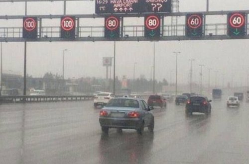 Yollarda sürət həddi endirildi