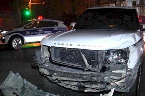 Bakıda “Range Rover” qəzası - Video 
