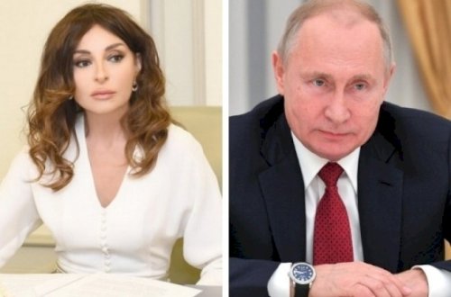 Rusiya prezidenti Mehriban Əliyevanı təbrik etdi