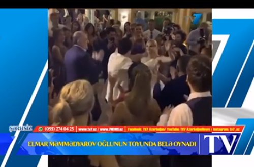 Elmar Məmmədyarov oğlunun toyunda belə oynadı - Video