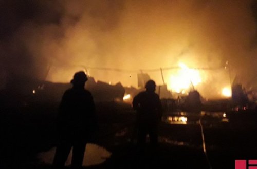 В Гяндже произошел крупный пожар - ФОТО - ВИДЕО