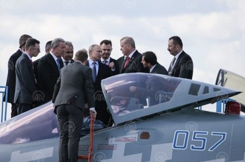 Путин показал Эрдогану новейший истребитель Су-57 - ФОТО