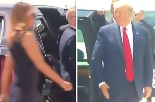 Tramp xanımına qarşı bu hərəkəti ilə gündəm oldu - Video