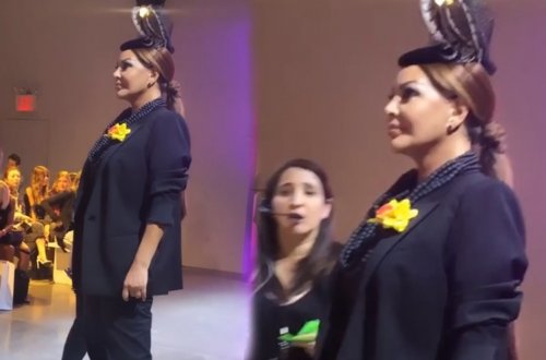 Aygün Kazımova Nyu-York Moda Həftəsində podiuma çıxdı - Video