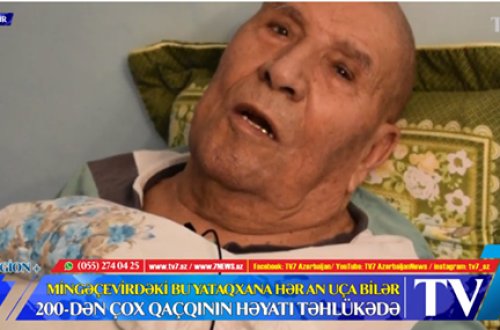 MİNGƏÇEVİRDƏKİ BU YATAQXANA HƏR AN UÇA BİLƏR: 200-dən çox qaçqının həyatı təhlükədə - VİDEO