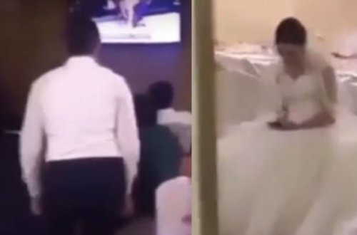 Toy əhli Həbibin döyüşünə baxdı, gəlin diqqətdən kənarda qaldı - VİDEO