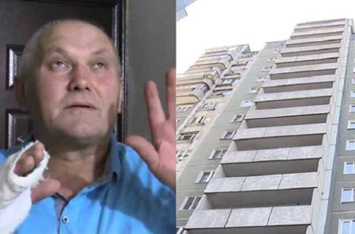 8-ci mərtəbədən yıxılan uşağı tutan kişinin barmaqları sındı