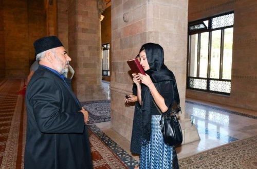 Первый вице-президент Мехрибан Алиева побывала в шамахинской Джума-мечети - ФОТО