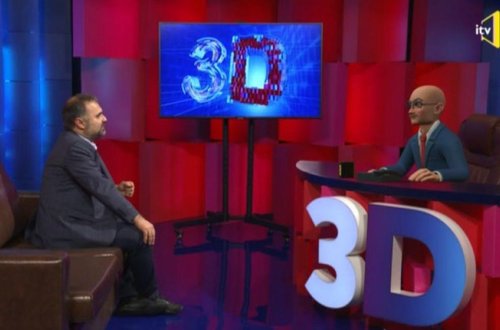 İTV-nin direktoru robota müsahibə verdi (VİDEO)