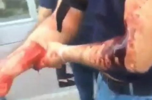 Bakının mərkəzində dəhşətli anlar – Hamının gözü qarşısında qana boyadılar – VİDEO