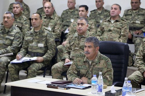 Zakir Həsənov müşavirə keçirdi, təlimləri izlədi - VİDEO - FOTO