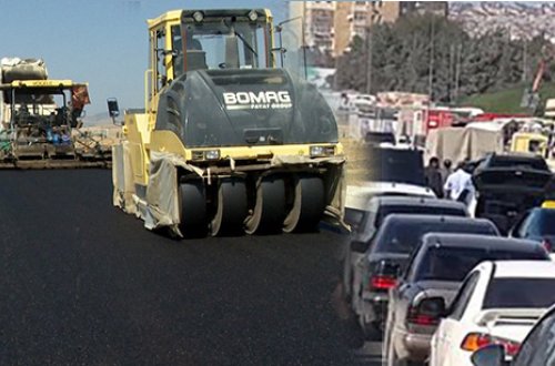 Tıxaclar başlayan kimi yollarda təmir işlərinə də start verildi