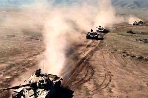 Ordumuz tanklardan və toplardan atəş açdı, döyüş təyyarələri və helikopterlər zərbələr endirdi - VİDEO - FOTO