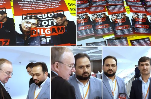 ASGA Şuranın dəstəyi ilə ATƏT-də Dilqəm Əsgərov və Şahbaz Quliyevlə bağlı aksiya edib - FOTOLAR