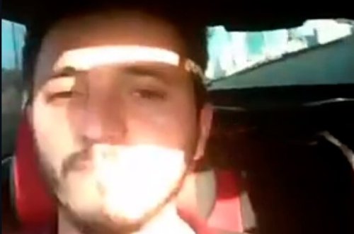 Bakıda gənc öz düşdüyü qəzanı lentə aldı - VİDEO