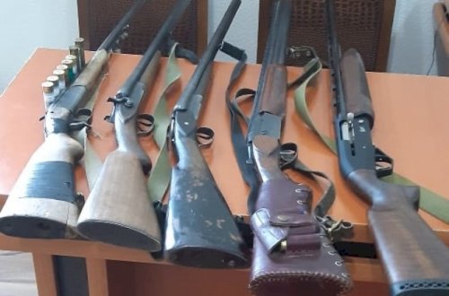Daha bir ovçu əməliyyatı: 5 ov tüfəngi və 32 patron götürüldü - Foto