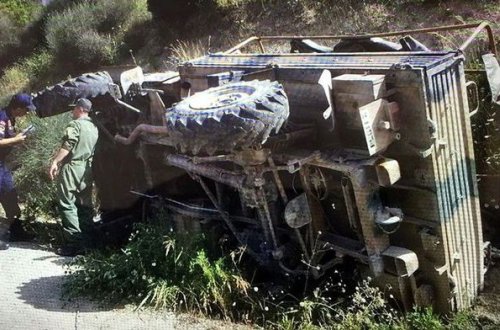 Türkiyədə hərbi maşın qəzaya uğradı: yaralılar var