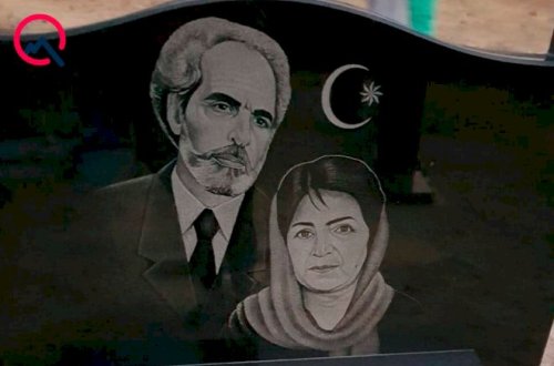 Məzar daşına Elçibəylə şəkli vuruldu