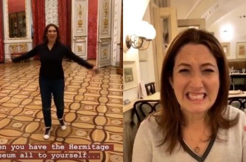 Zukerberqin bacısı Peterburqu ziyarət etdi və arağın tamına baxdı – FOTO