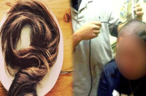 Мужчина обрил голову жены из-за найденного в еде волоса