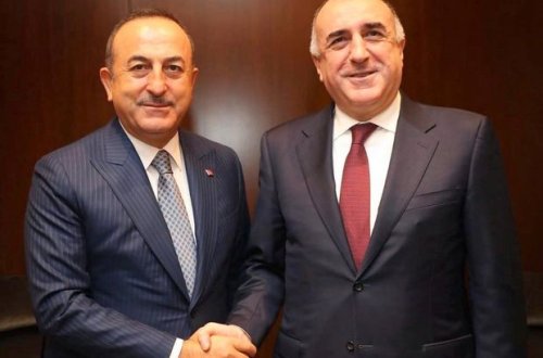 Elmar Məmmədyarov Mövlud Çavuşoğlu ilə görüşdü