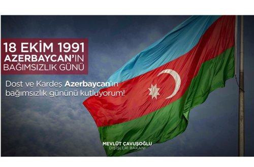 Çavuşoğlu Azərbaycanı təbrik etdi