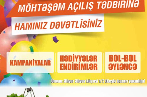 Neptun Supermarket yeni ünvanda! -  23-24 OKTYABRDA AÇILIŞA GƏLİN, SURPRİZLƏR QAZANIN (FOTO+VIDEO)