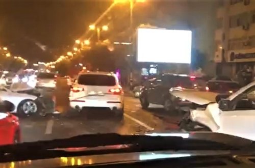 Bakıda baş verən ağır qəzanın görüntüləri yayıldı - VİDEO