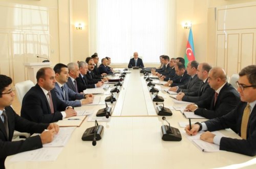 Dövlət başçısının tapşırıqlarının icrasına dair geniş kollegiya iclası keçirilib