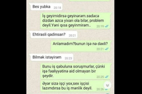 Bakıda iş axtaran qız ona edilən təklifə inanmadı: 