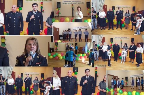 Yol polisi “Diqqət uşaqlar!” adlı təhlükəsizlik aylığına yekun vurdu