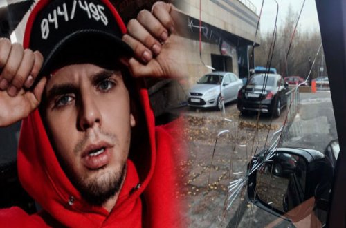 Машину известного рэпера обстреляли в Москве - ФОТО