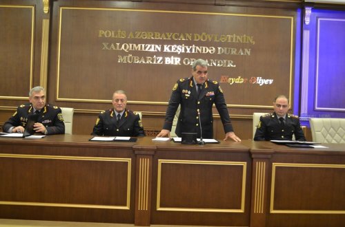 Bakı Şəhər Baş Polis İdarəsində cari ilin doqquz ayının yekunları müzakirə olunub - FOTO