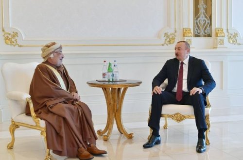 İlham Əliyev Omanın Dövlət Şurasının sədrini qəbul etdi - FOTO