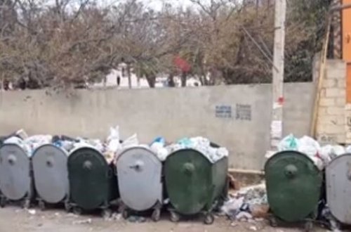 HƏYACAN TƏBİLİ! Masazırda məktəbin qarşısı antisanitar vəziyyətdədir - VİDEO
