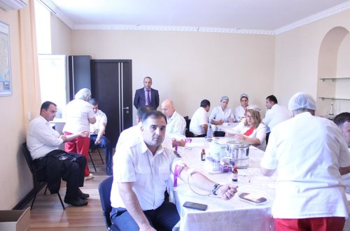 Dövlət Avtomobil Nəqliyyatı Xidmətinin inzibati binasında “Donor günü” aksiyası keçirilib