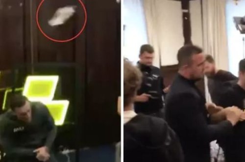 Makqreqora Moskvada butulka atdılar - VİDEO