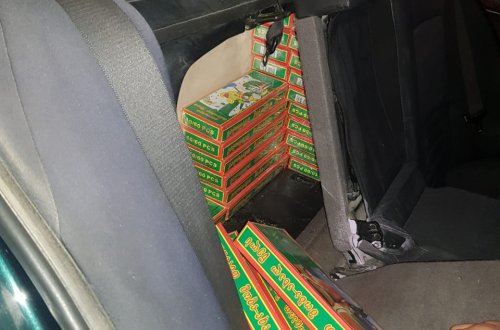 Avtomobildə xeyli miqdarda pirotexniki vasitələr aşkarlandı