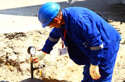 Kollektorda aşkarlanan qaz sızması aradan qaldırılır