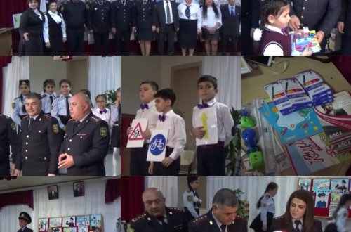 Yol hərəkəti təhlükəsizliyi məktəblilərin gözü ilə - VİDEO