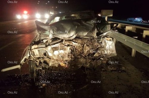 Bakı - Quba yolunda dəhşətli qəza – 5 nəfər həyatını itirdi - FOTOLAR