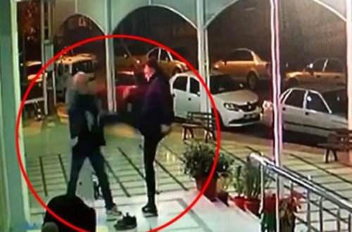 Məscidin həyətində çəkilən görüntülər dəhşətə gətirir - VİDEO