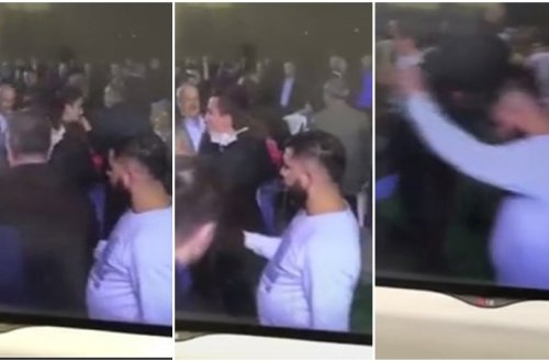 Toyda bəyin cibinə girdi, sonra onunla rəqs etdi - Video