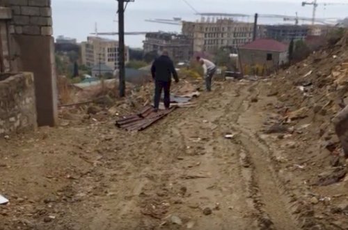 Bakının bu ərazisində sakinlərin həyatı təhlükədədir – Video