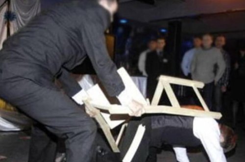 Bakıda şadlıq evində qonaqlar arasında kütləvi dava - VİDEO