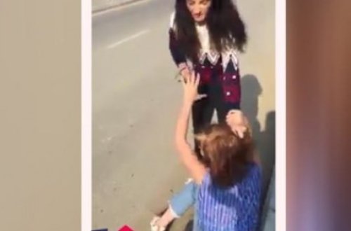 Qadınlar kişi üstündə saçyolduya çıxdı - 