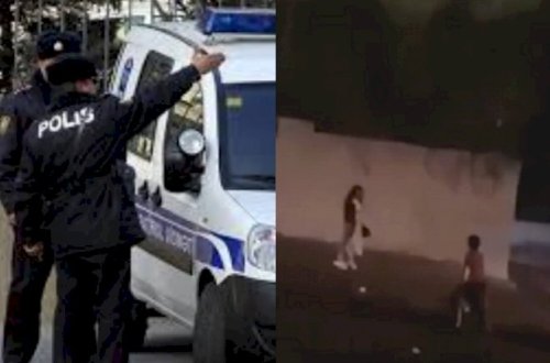 Bakıda qadınlara hücum çəkən şəxslər saxlanıldı - Video