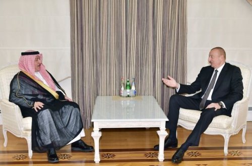 Prezident Feysəl bin Muammarla görüşdü - FOTO