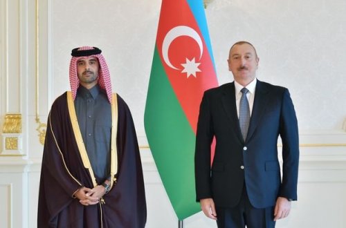 Президент Ильхам Алиев принял верительные грамоты новоназначенного посла Катара - ФОТО